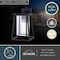 Vaxcel Blackwell 8-in. W Cage Frame 1 Light Dusk to Dawn Black Outdoor Wall Lantern Clear Glass T0608 - alternate 5